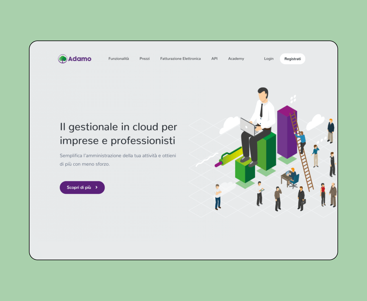 Adamo Gestionale schermata home