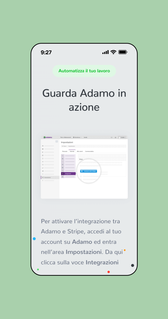 Mockup progetto Adamo: guarda Adamo versione mobile