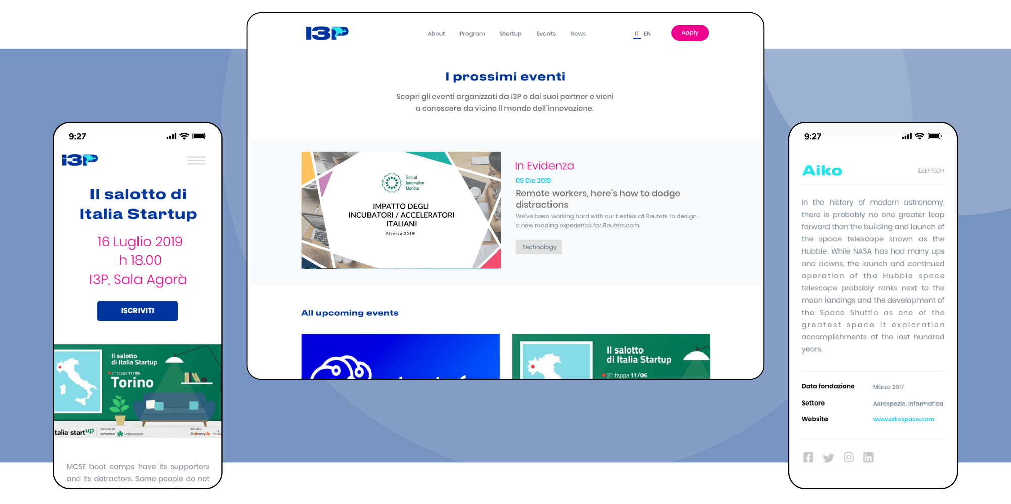 BitBoss progetto I3p schermate